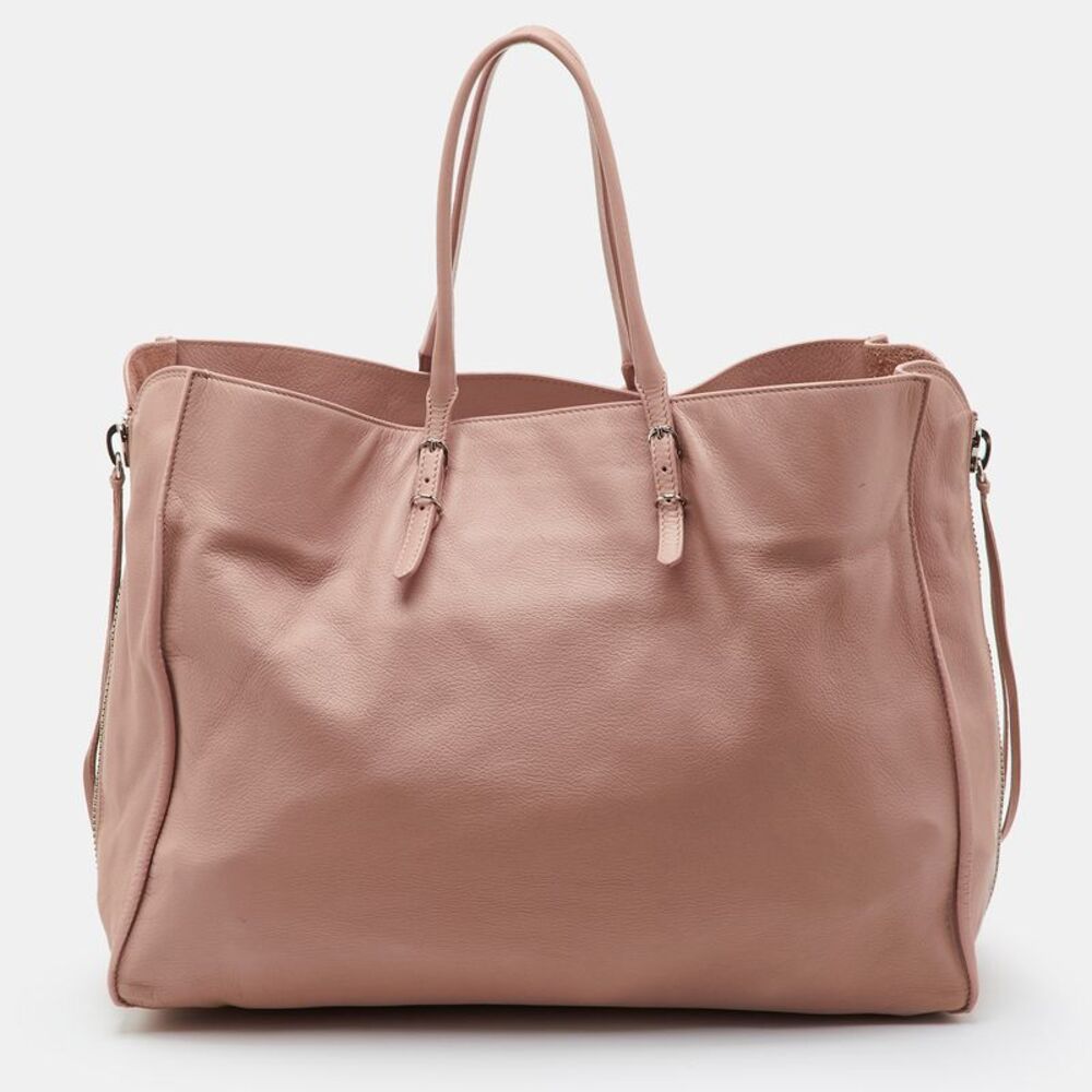 Balenciaga Papier A4 Peach Pink Leather Shopper Tote - Picture 4 of 7